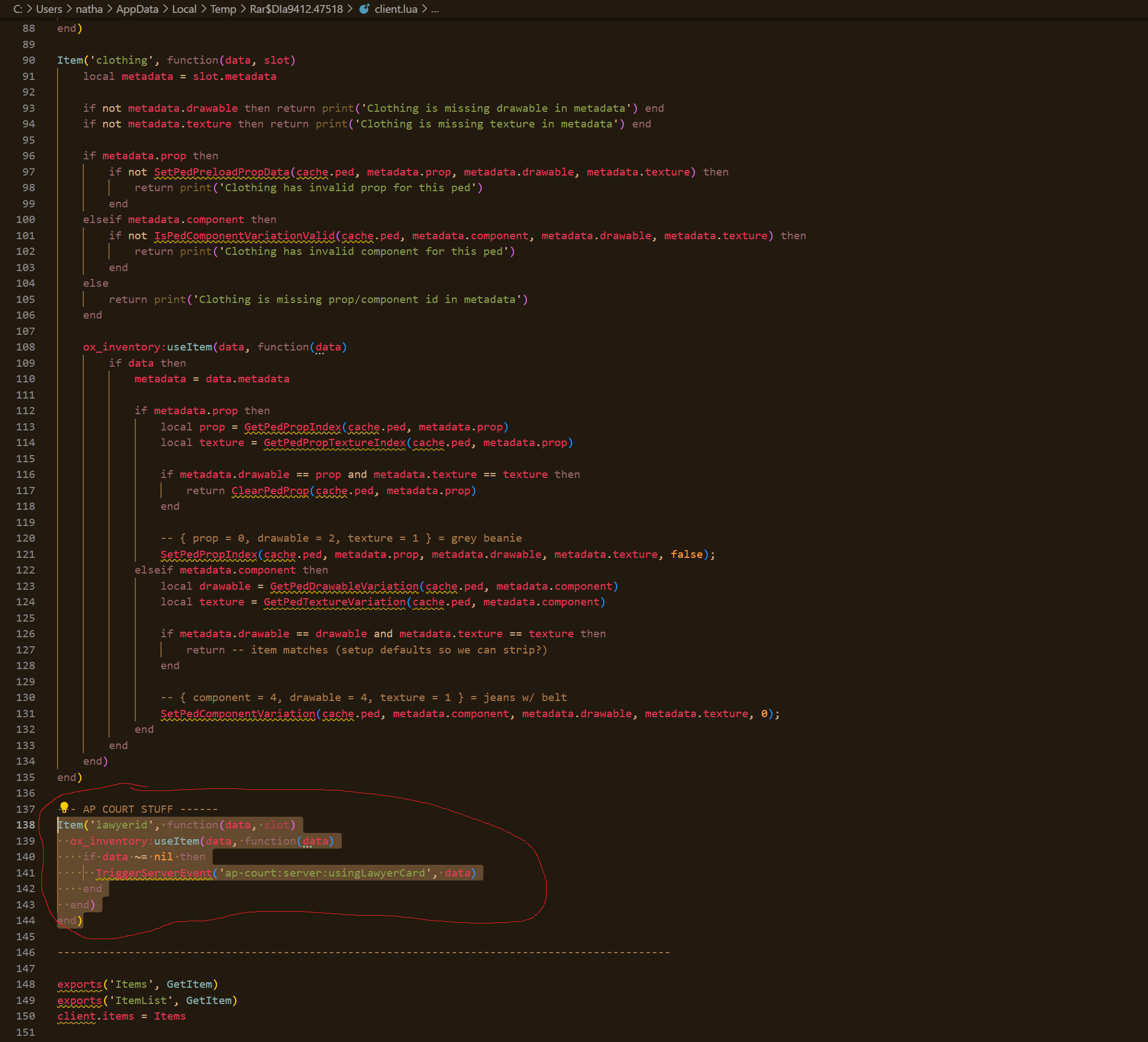 ESX COURT INSTALLATION | AP Scripts