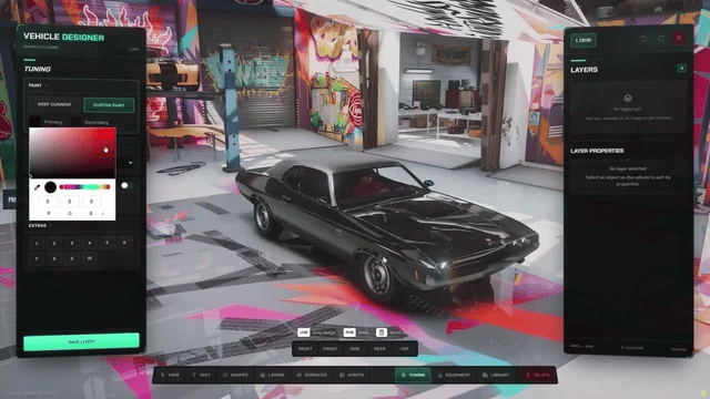 Custom styling for vanilla and custom vehicles