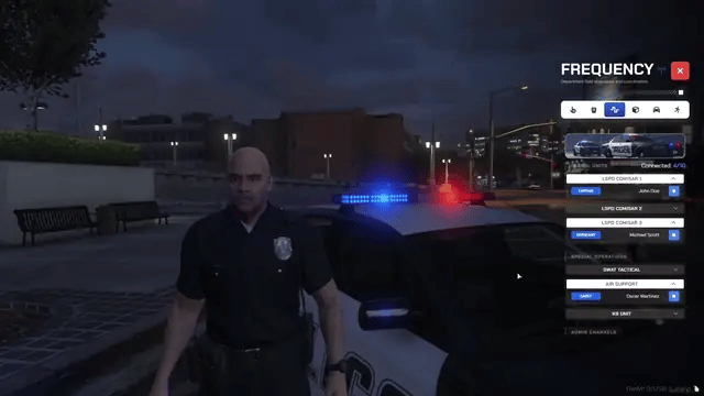 Integrated police radio