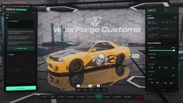 Custom gang vehicle logos, colors and branding