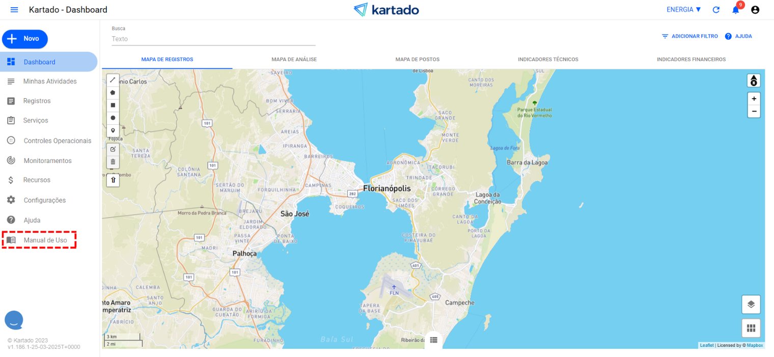 Captura de tela: Acessando a base de conhecimento Energia via sistema web.